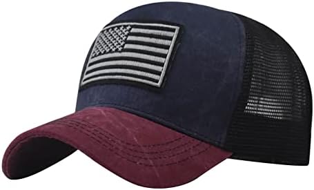 Americká vlajka Trucker klobúk pre mužov ženy príležitostné letné Mesh Sun klobúk Nastaviteľný DOSPELÝ Unisex