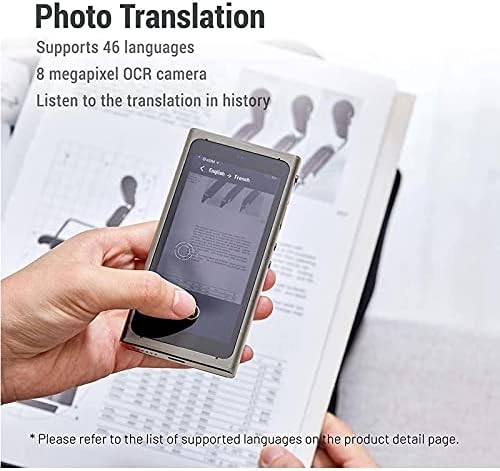 LXXSH AI Prekladateľ hlasový záznamník prepis viacerých jazykov Preklad fotografií tlmočenie WiFi