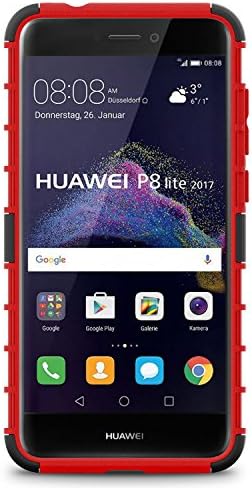 Huawei P8 Lite Case, CoverON Atomic Series Hybrid Kickstand ochranný dvojvrstvový pevný kryt telefónu pre Huawei