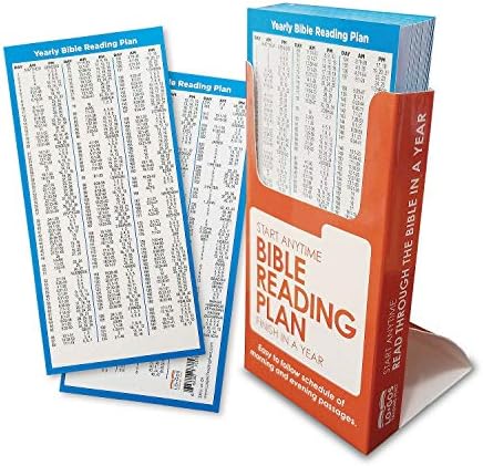 Jednoročné karty plánu čítania Biblie-začnite kdekoľvek a kedykoľvek-balenie 50 ks