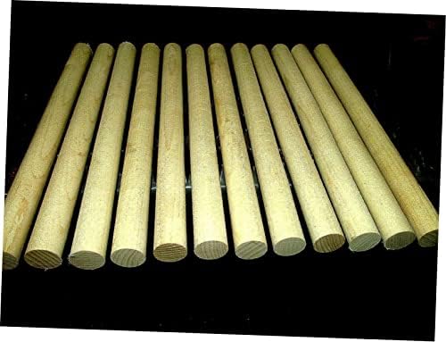 Dvanásť okrúhlych hmoždiniek sušené tvrdé drevo z javorového dreva priemer 12 x 15/16 vhodné kusy dreva pre drevené