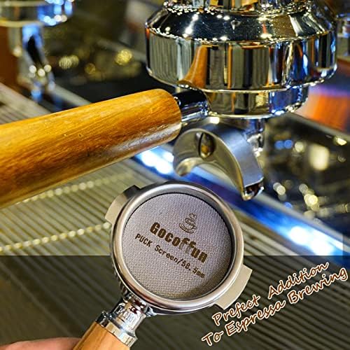 Gocoffun Espresso Puck Screen 58,5 mm, Coffee Portafilter Spodná Sprchová Kontaktná obrazovka, 2 balenie 1,7