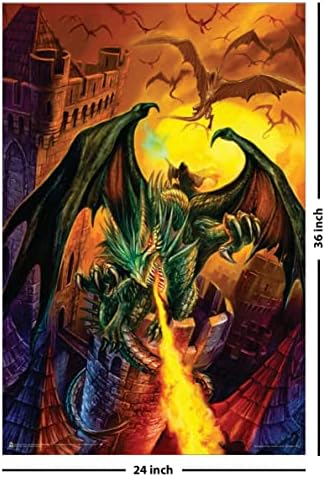 Gróf Velspar od Dragon Chronicles-netkaný čierny plagát 24 x 36
