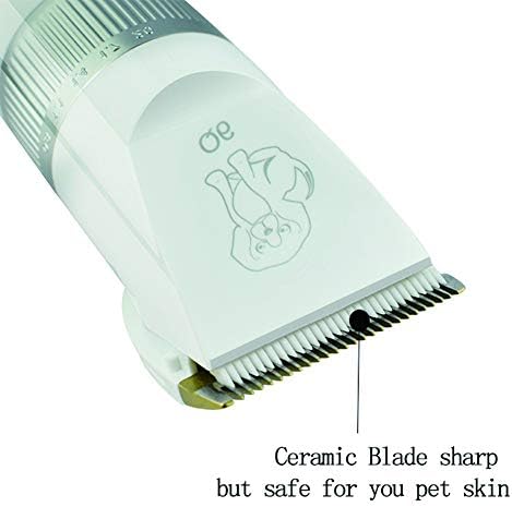 Beiake Pet Clipper s nožnicami hrebeň USB nabíjanie bezpečnostné stlmenie profesionálne potreby pre domáce zvieratá