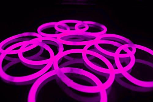 Super Glow Stick Tube - 8, Ružová, 36 Ks