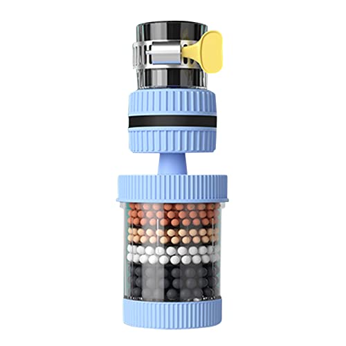 Kuchynský Faucetový Filter, 6-stupňový drezový vodný Filter vodný filter s aktívnym uhlím, 360° otočný kúpeľňový